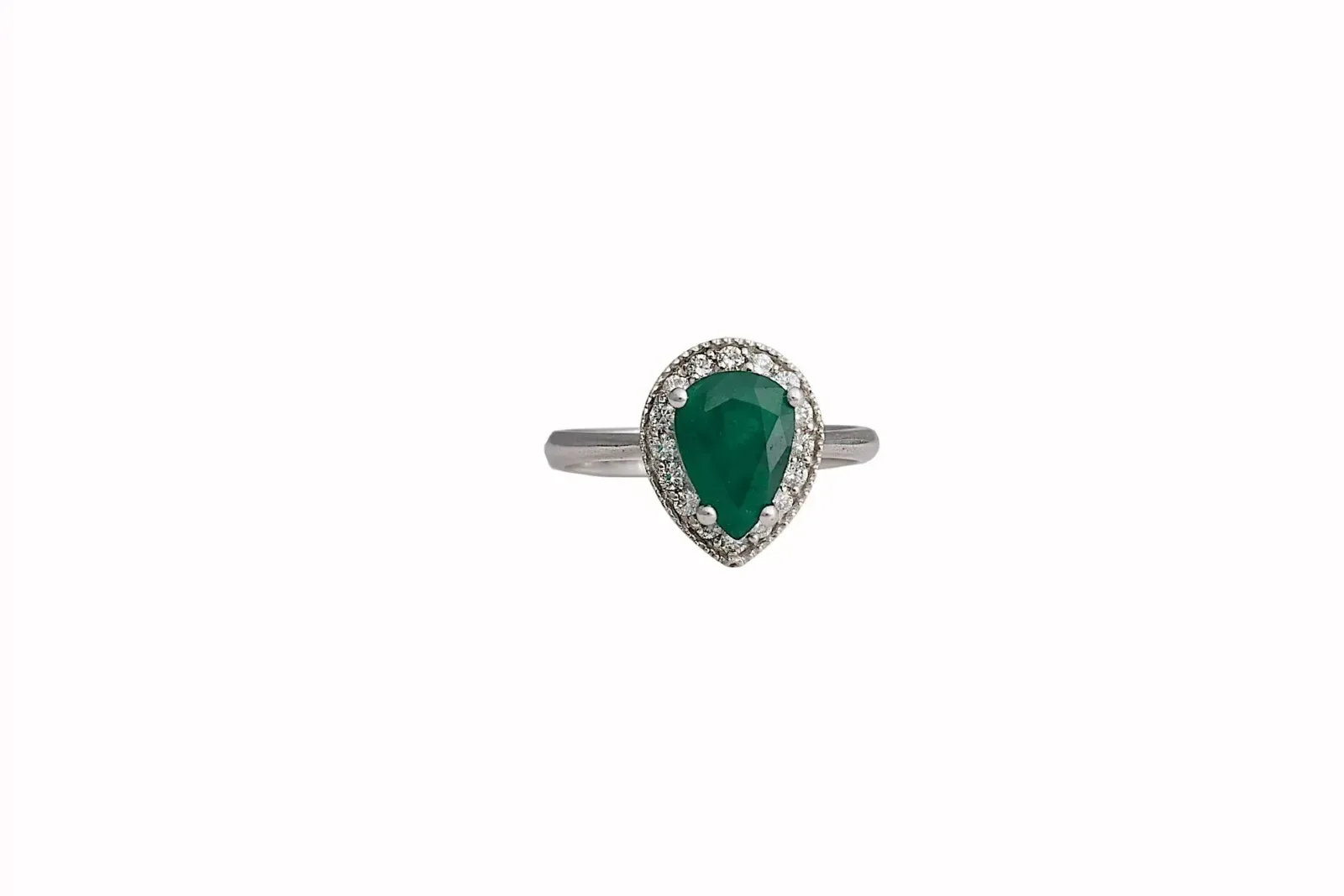 Coloured Stone Engagement Ring